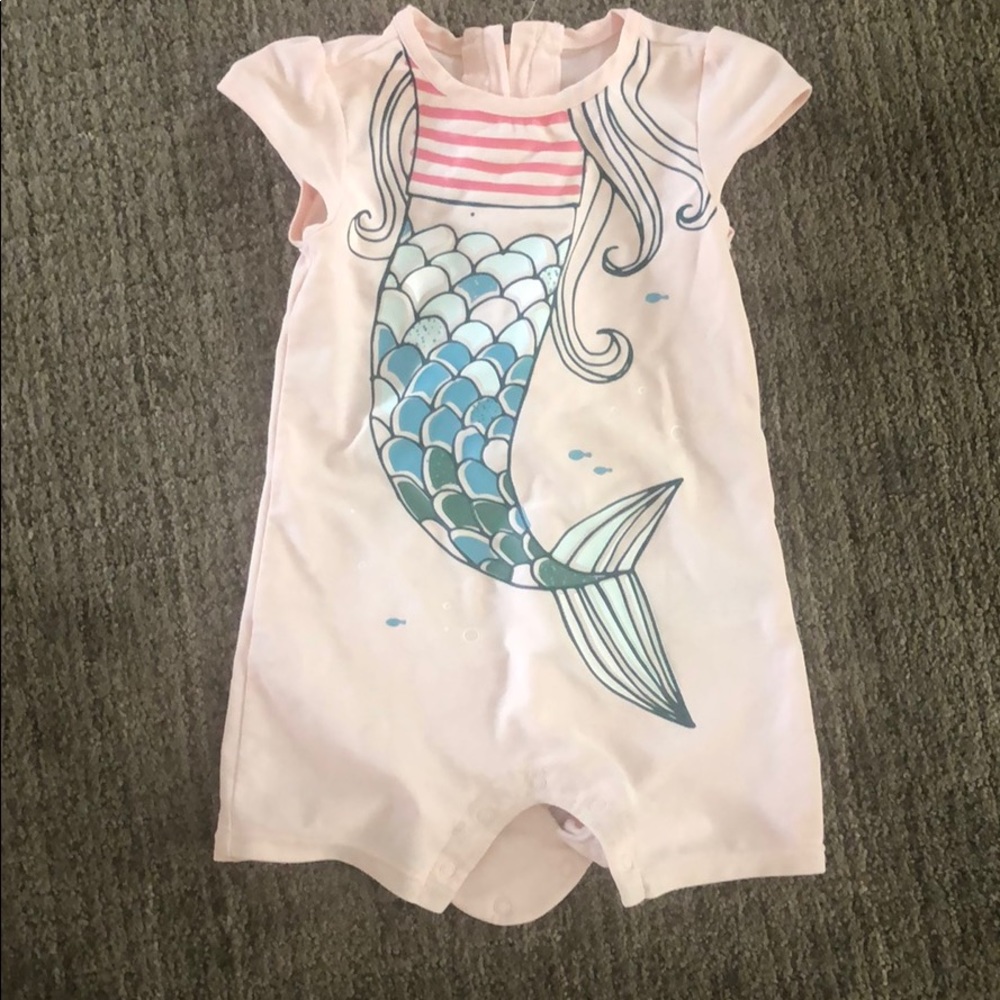 Baby Gap Mermaid Rash guard 18-24 Month Pink
